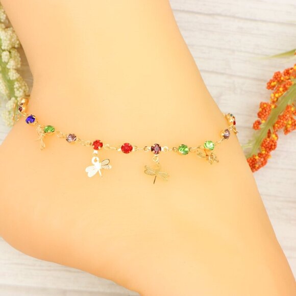 "Handmade Anklet – Elegant & Delicate Jewelry for Women | UNVRC1253 - Picture 10 of 10